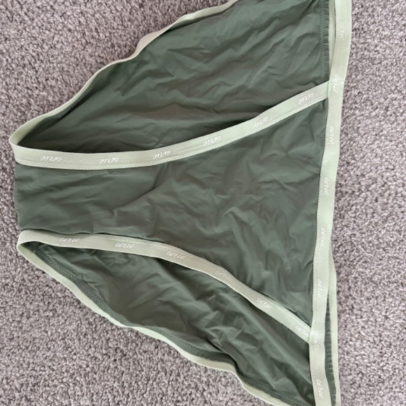 AERIE Bikini Pantie Underwear Sz L Green - Picture 5 of 5
